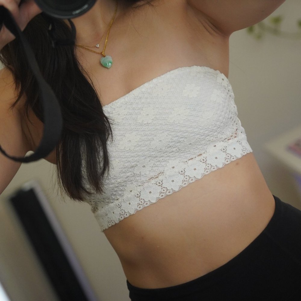 Aerie White Lace Bandeau